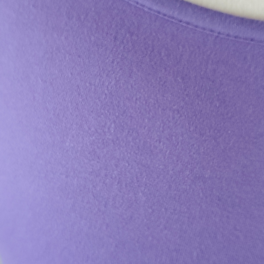 24/7 Comfort Apparel  VIBRANT PURPLE SCOOP NECK KNEE LENGTH DRESS IN SIZE  SMALL - Picture 9 of 11